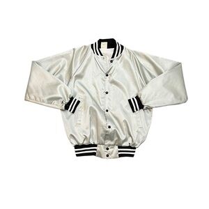 Vintage men’s Nylon jacket grey/black 80s